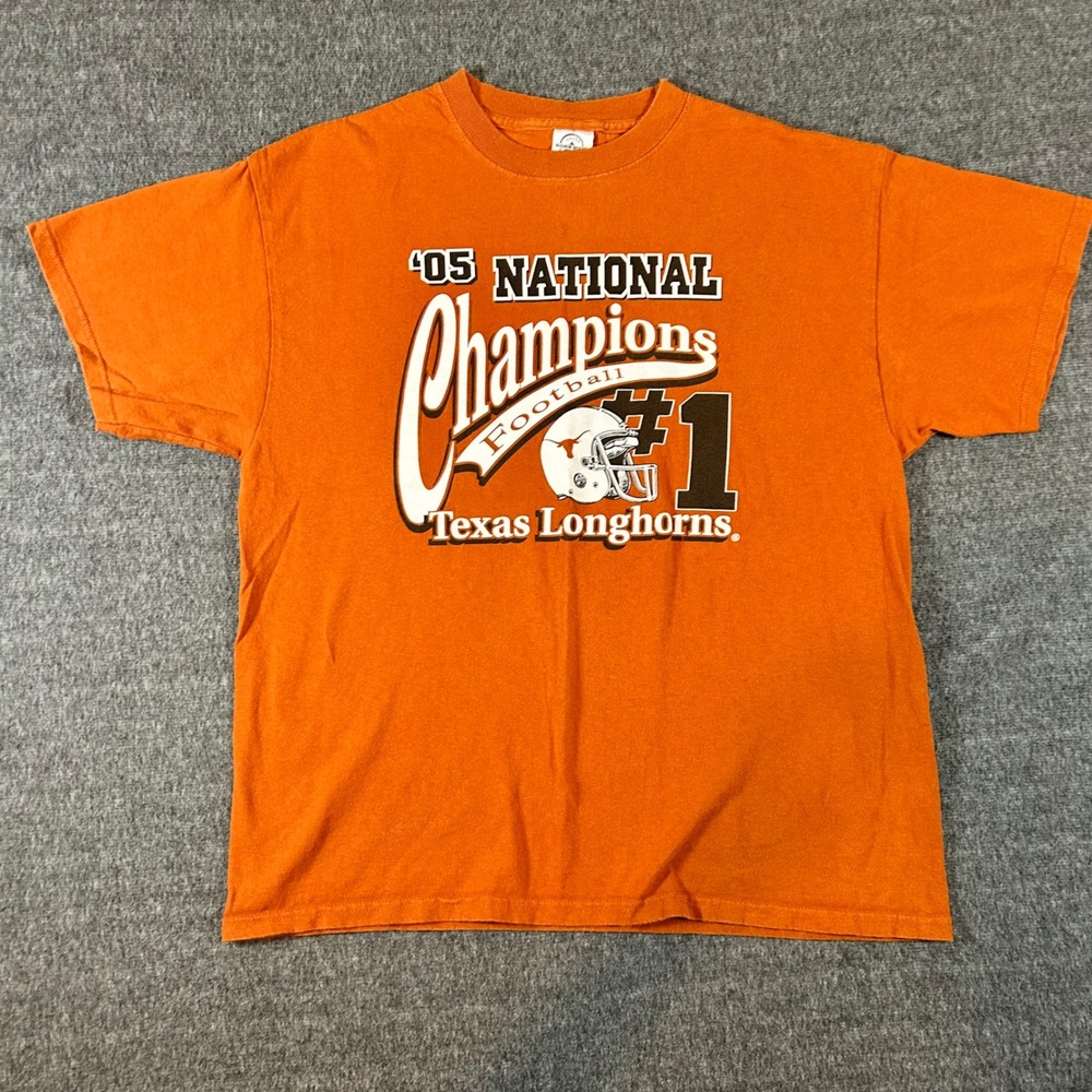 Delta Texas‎ Longhorns National Champions Football T-Shirt Mens Large 2005